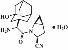 Strukturna formula saksagliptina