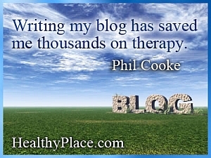 Uzorni citat o mentalnim bolestima - Pisanje bloga spasilo me na tisuće na terapiji.
